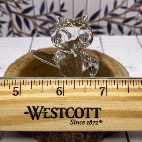 Vintage Hand Blown Miniature Glass Owl - Picture 7 of 9